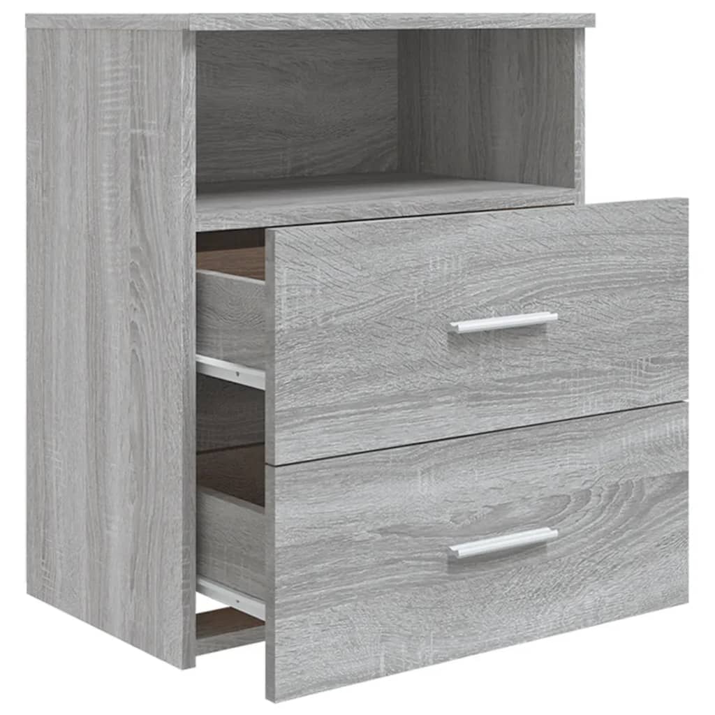 Table de chevet Sonoma gris 50x32x60 cm - XIOS