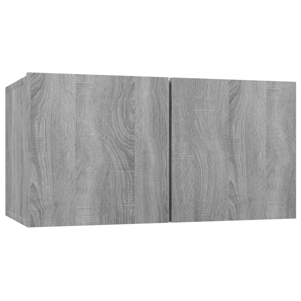 Armoire TV suspendue Sonoma gris 60x30x30 cm Bois d'ingénierie - XIOS
