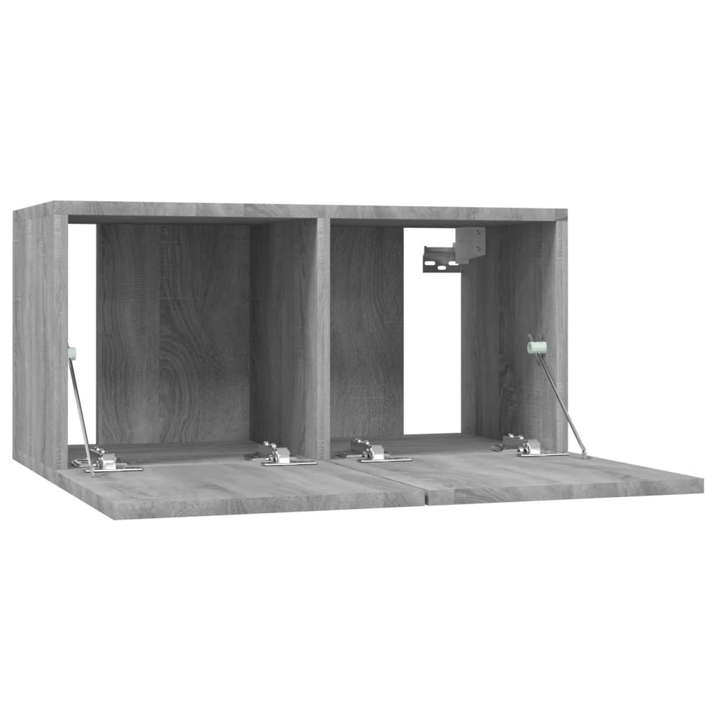 Armoire TV suspendue Sonoma gris 60x30x30 cm Bois d'ingénierie - XIOS