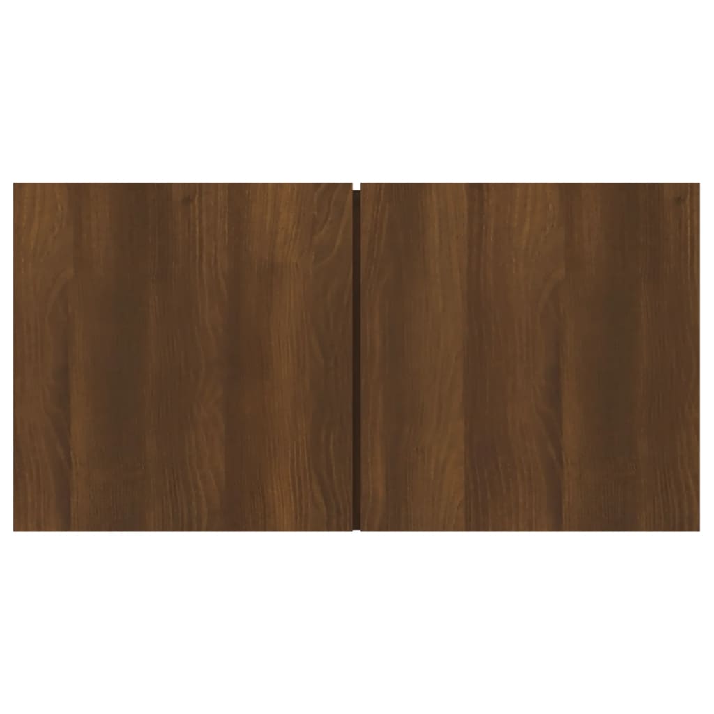 Armoire TV suspendue Chêne marron 60x30x30 cm Bois d'ingénierie - XIOS