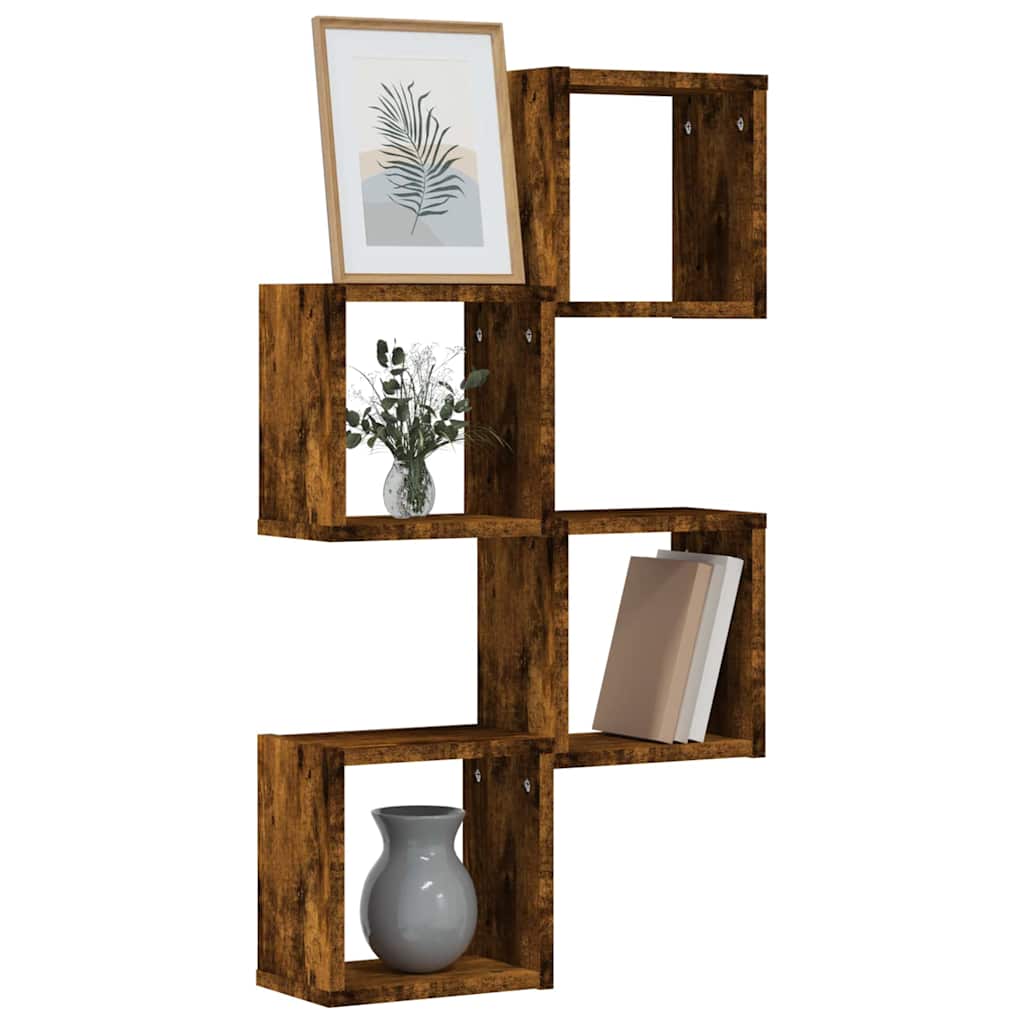 Étagères Murales 4 pcs Marron 26 x 15 x 26 cm Bois d'ingénierie - XIOS