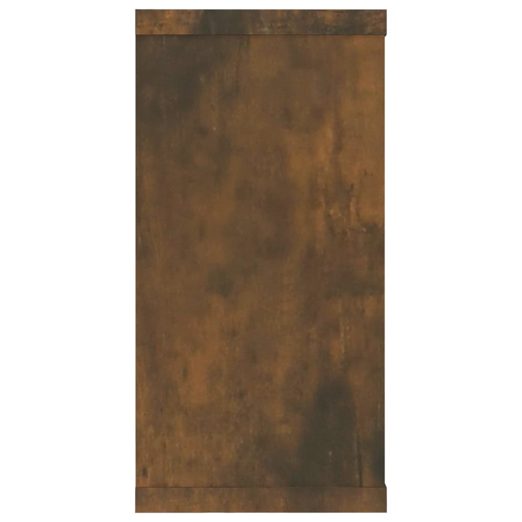 Étagères murales cubiques 4 pcs Chêne fumé 100x15x30 cm - XIOS