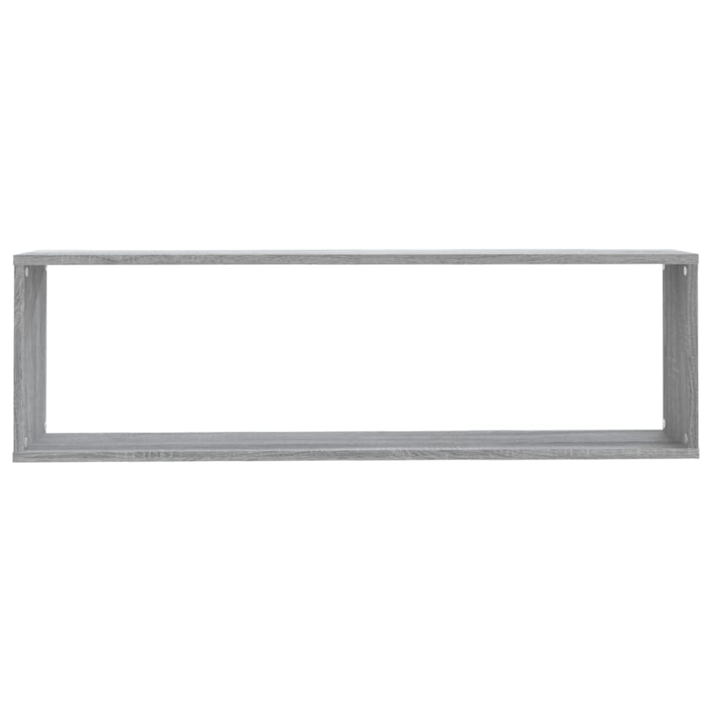 Étagères murales cube 2 pcs Sonoma gris 100x15x30 cm Bois - XIOS