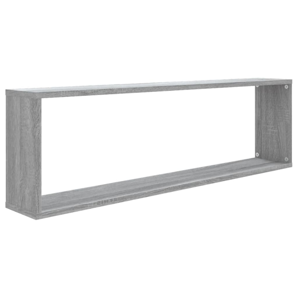 Étagères murales cube 4 pcs Sonoma gris 100x15x30 cm Bois - XIOS