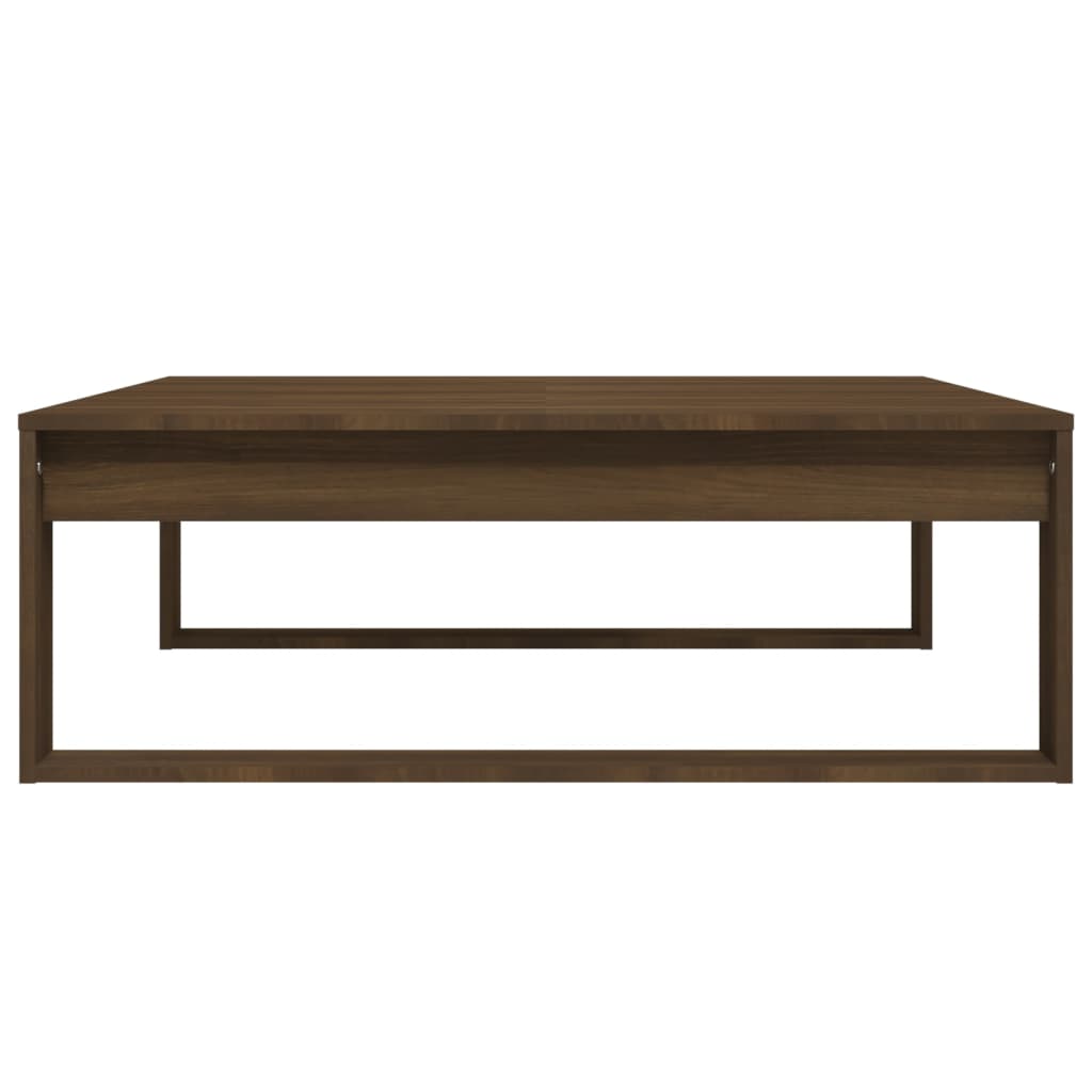 Table basse Chêne marron 100x100x35 cm Bois d'ingénierie - XIOS
