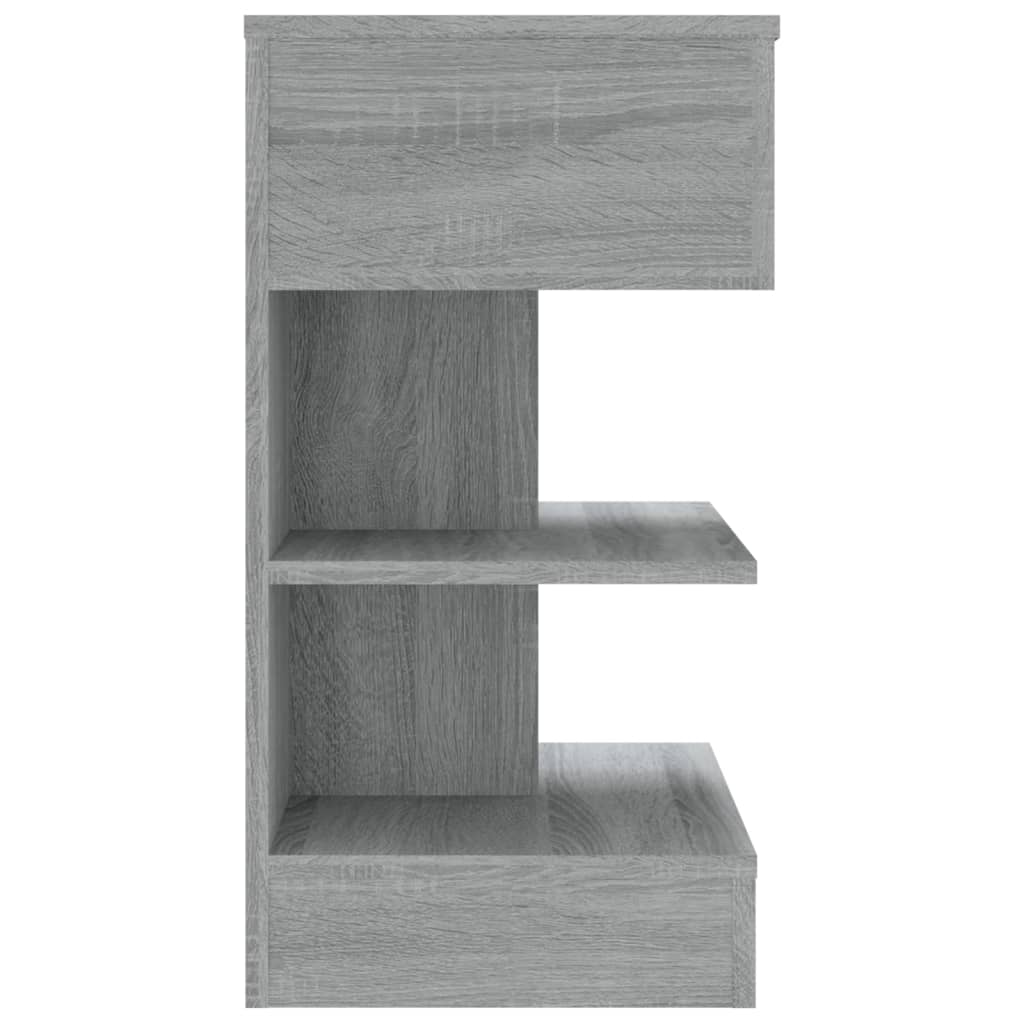 Table de chevet Sonoma gris 40x35x65 cm Bois d'ingénierie - XIOS