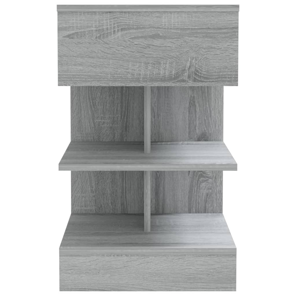 Tables de chevet 2 pcs Sonoma gris 40x35x65cm Bois d'ingénierie - XIOS