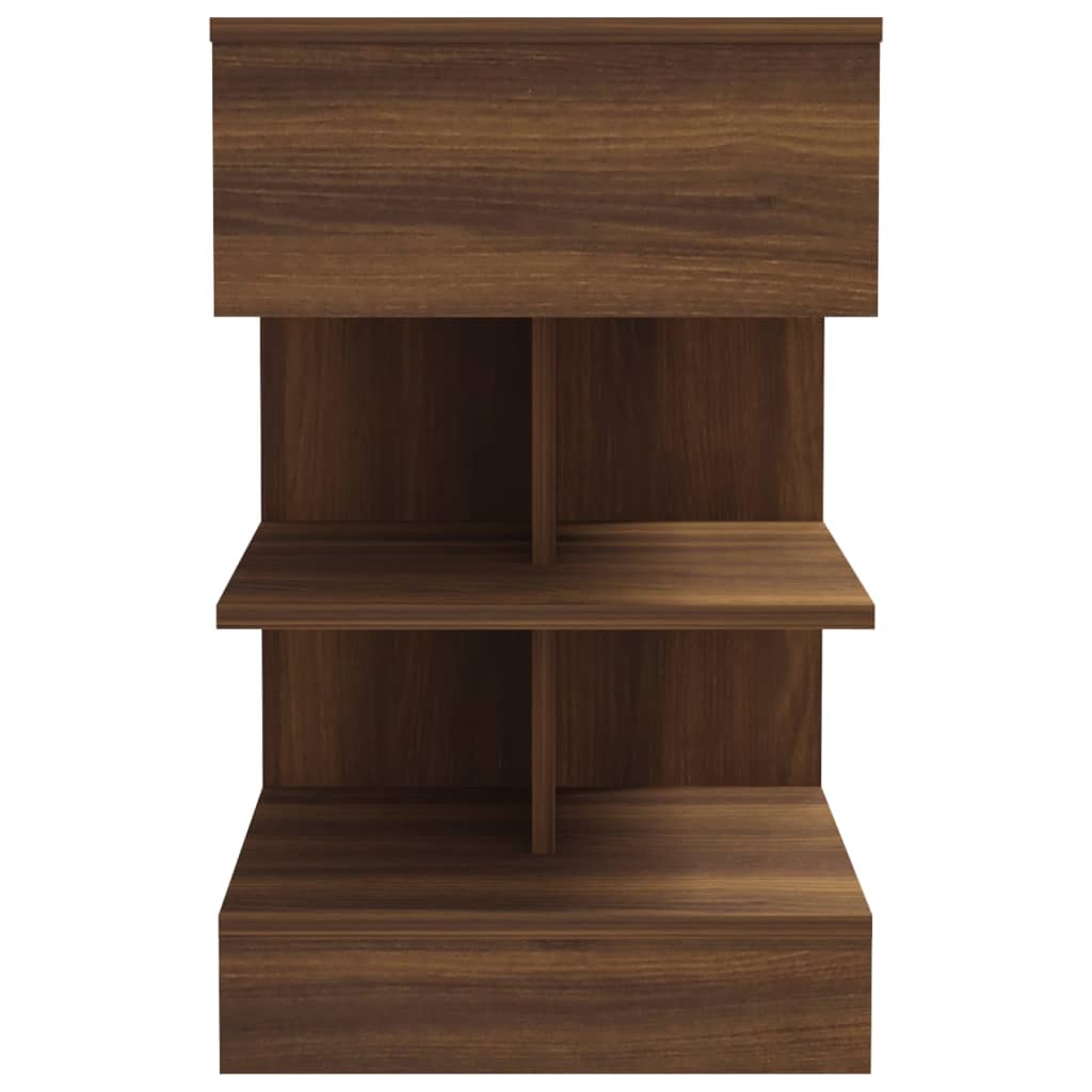 Tables de chevet 2pcs Chêne marron 40x35x65cm Bois d'ingénierie - XIOS