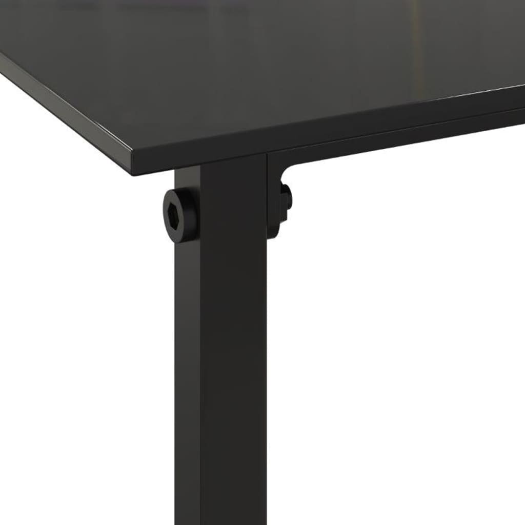 Mobilier d'extérieur 3 pcs avec coussins Résine tressée Noir