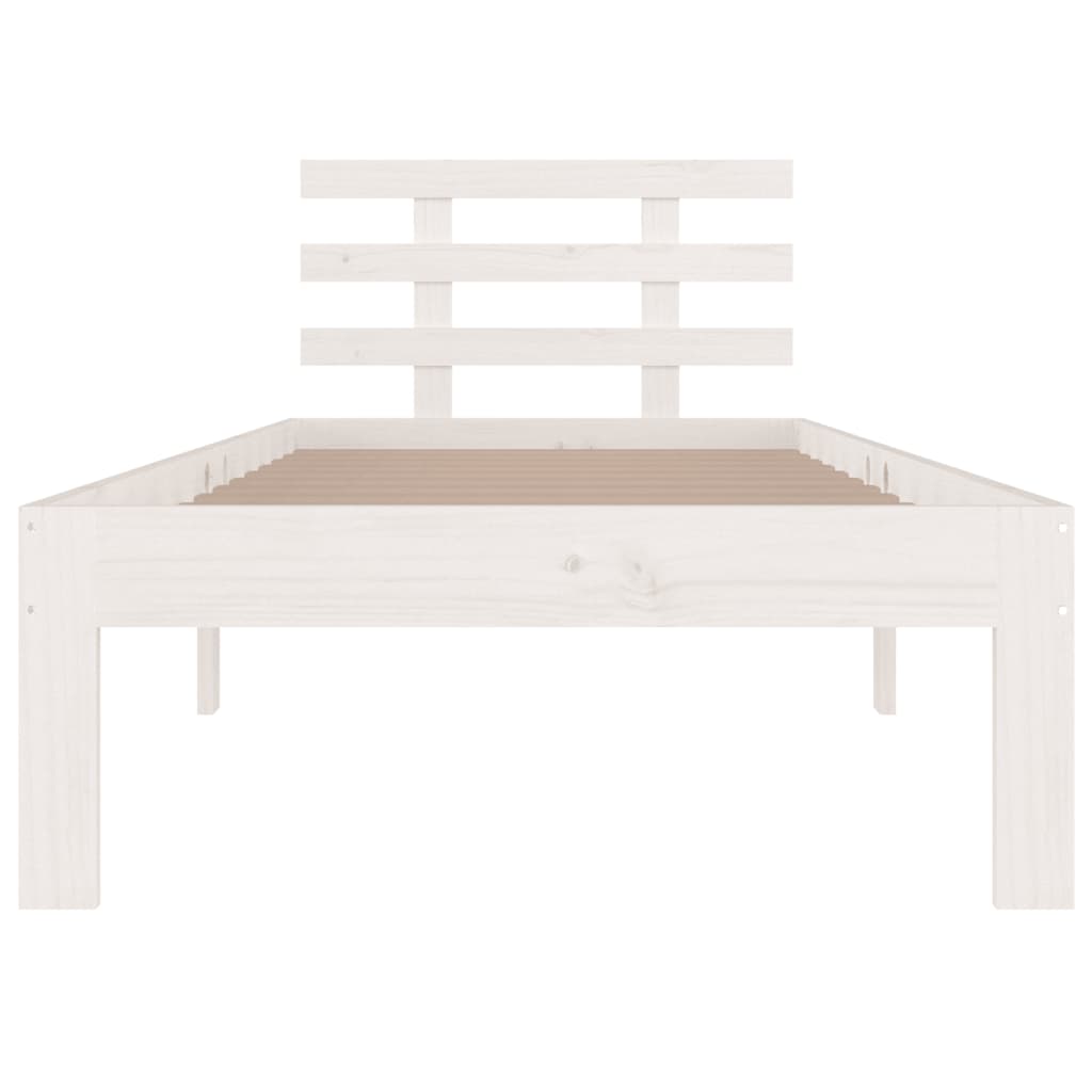 Cadre de lit sans matelas blanc 75x190 cm - XIOS