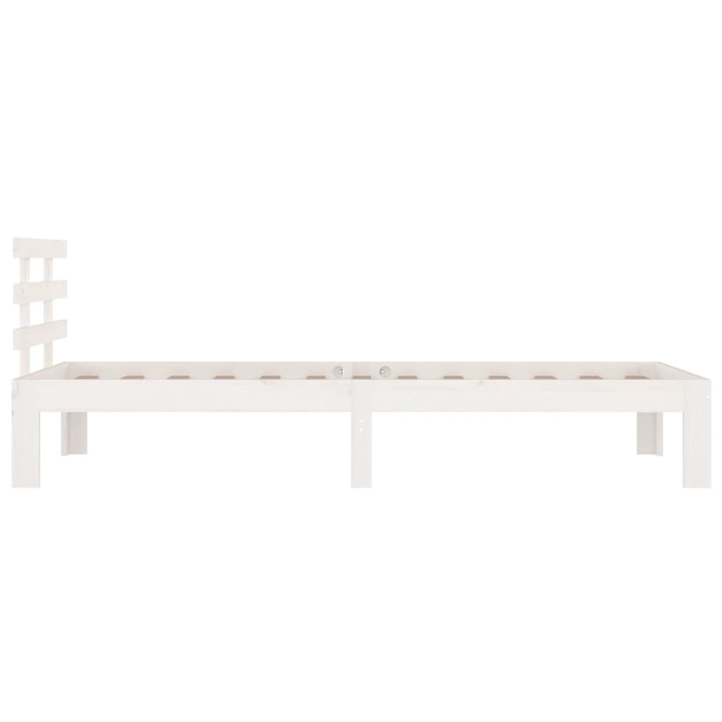 Cadre de lit sans matelas blanc 75x190 cm - XIOS