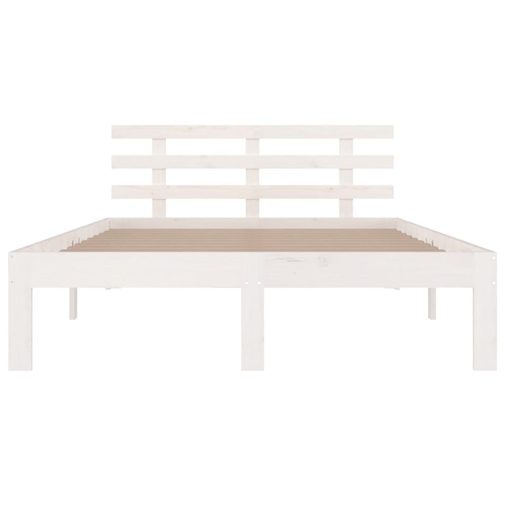 Cadre de lit sans matelas blanc 135x190 cm - XIOS