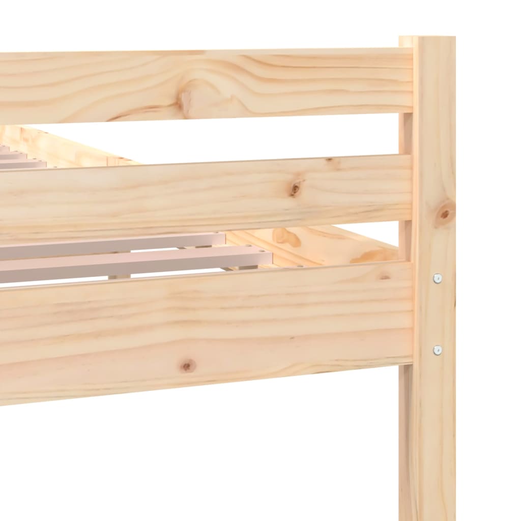 Cadre de lit sans matelas bois massif 140x190 cm - XIOS