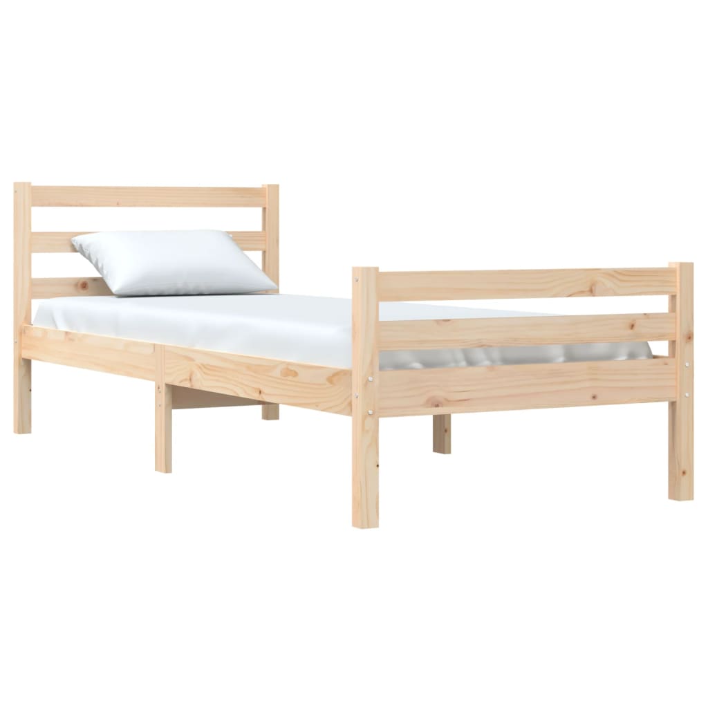 Cadre de lit sans matelas bois massif 100x200 cm - XIOS