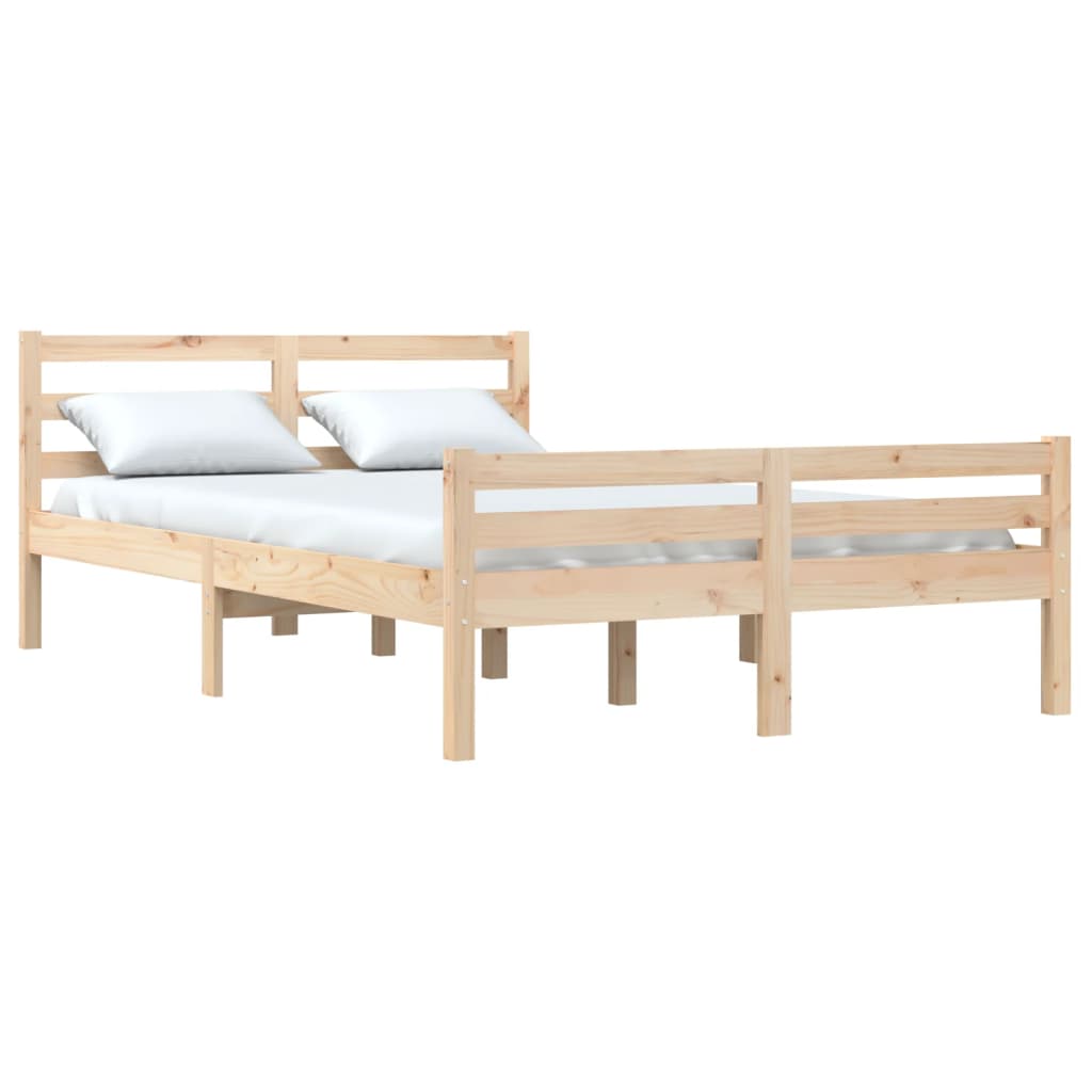 Cadre de lit sans matelas bois massif 140x200 cm - XIOS