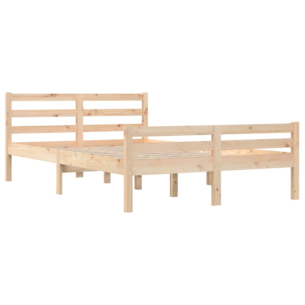 Cadre de lit sans matelas bois massif 140x200 cm - XIOS