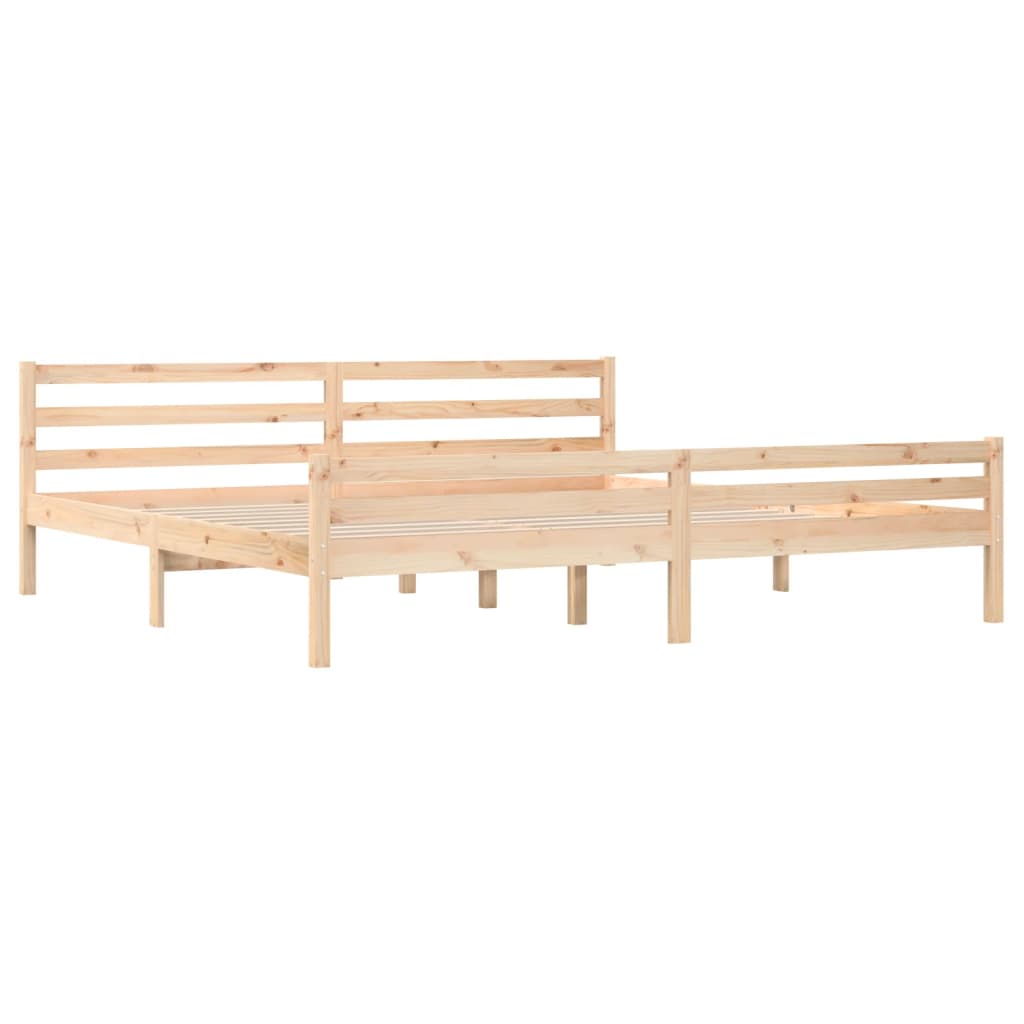 Cadre de lit sans matelas bois massif 200x200 cm - XIOS