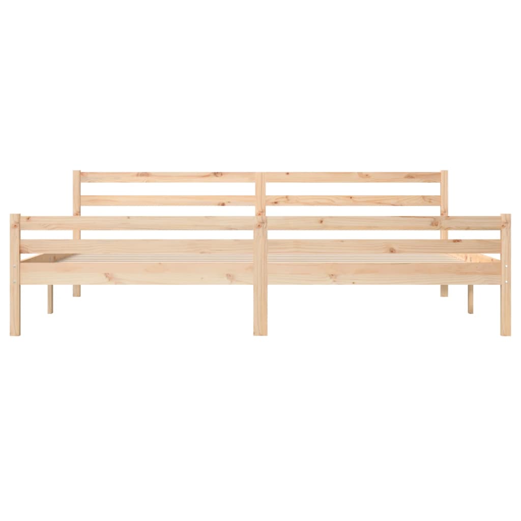 Cadre de lit sans matelas bois massif 200x200 cm - XIOS
