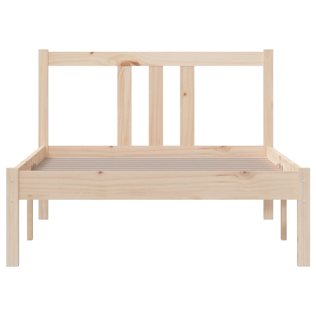 Cadre de lit sans matelas bois massif 90x190 cm - XIOS