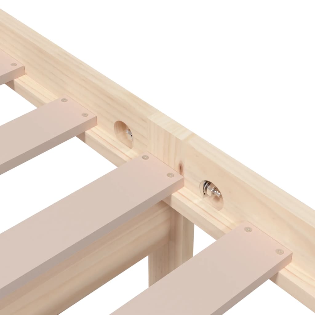 Cadre de lit sans matelas bois massif 90x190 cm - XIOS
