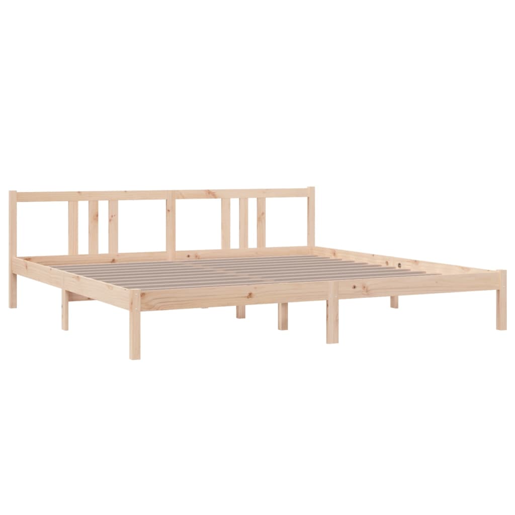 Cadre de lit sans matelas bois massif 200x200 cm - XIOS