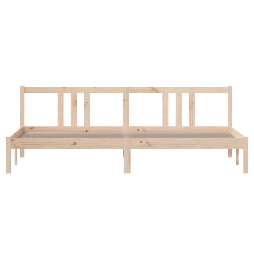 Cadre de lit sans matelas bois massif 200x200 cm - XIOS