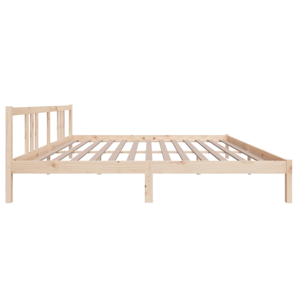 Cadre de lit sans matelas bois massif 200x200 cm - XIOS