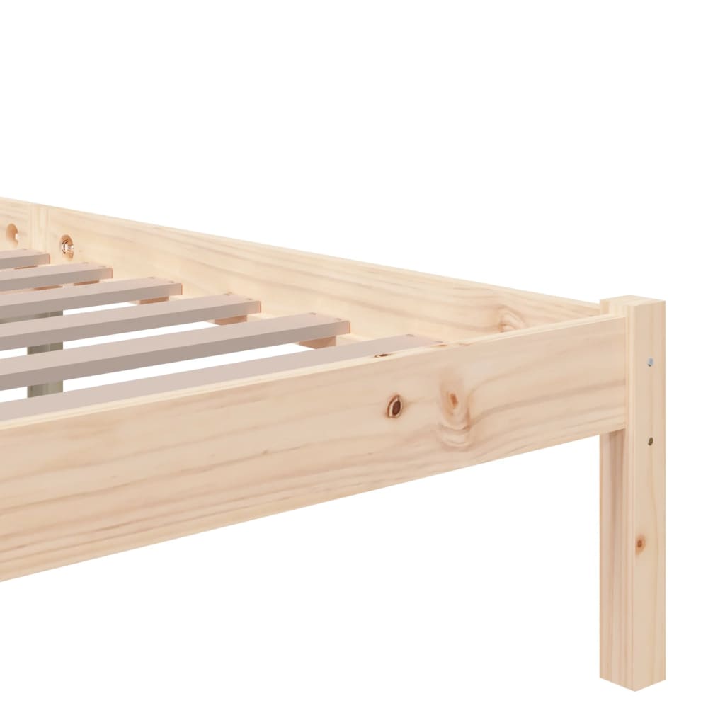 Cadre de lit sans matelas bois massif 200x200 cm - XIOS