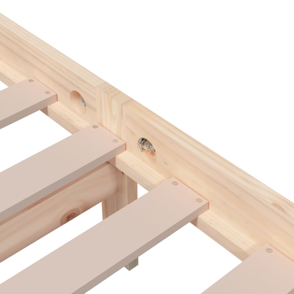 Cadre de lit sans matelas bois massif 200x200 cm - XIOS