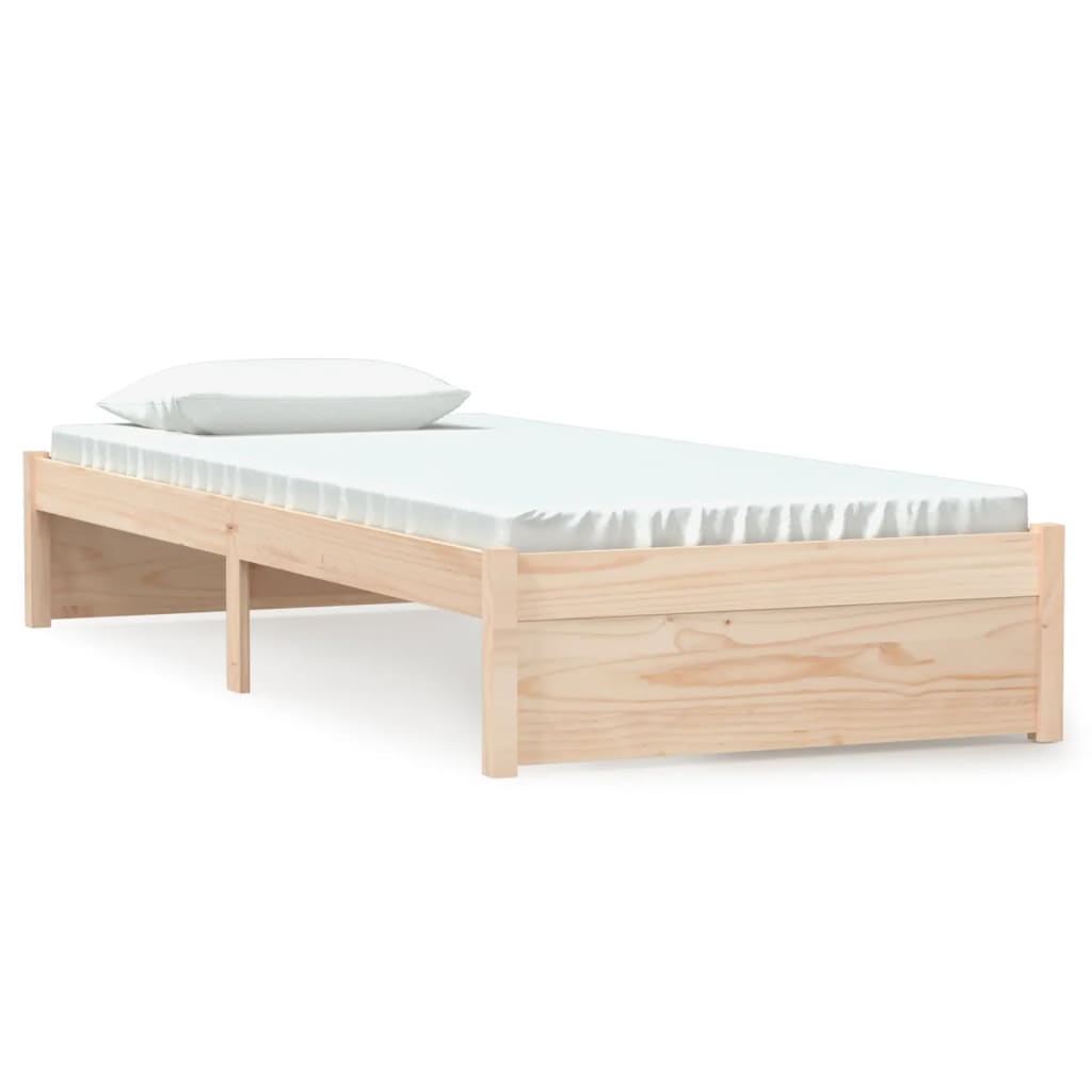 Cadre de lit sans matelas bois massif 75x190 cm - XIOS