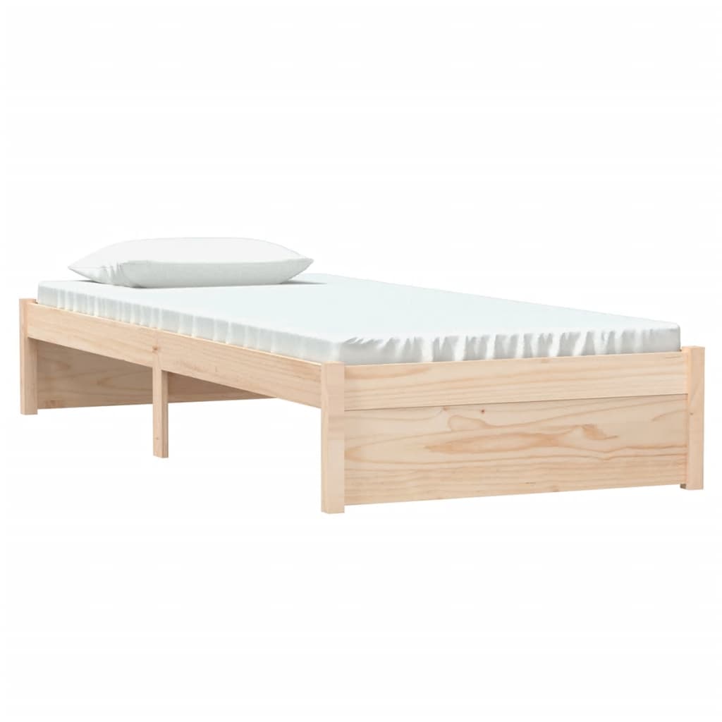 Cadre de lit sans matelas bois massif 75x190 cm - XIOS