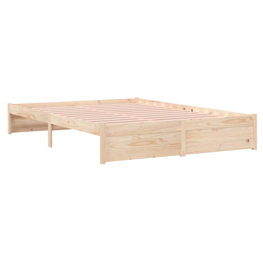Cadre de lit sans matelas bois massif 150x200 cm - XIOS