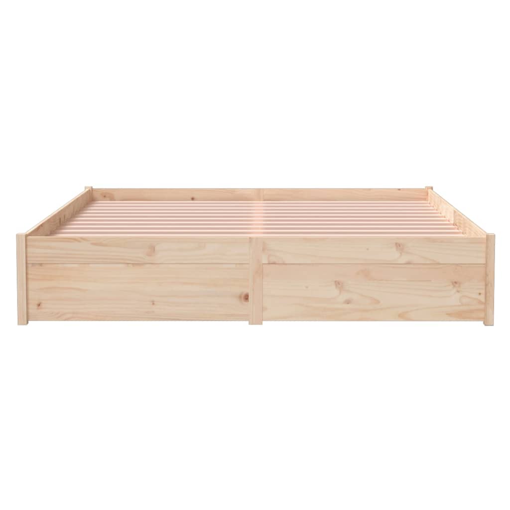 Cadre de lit sans matelas bois massif 150x200 cm - XIOS
