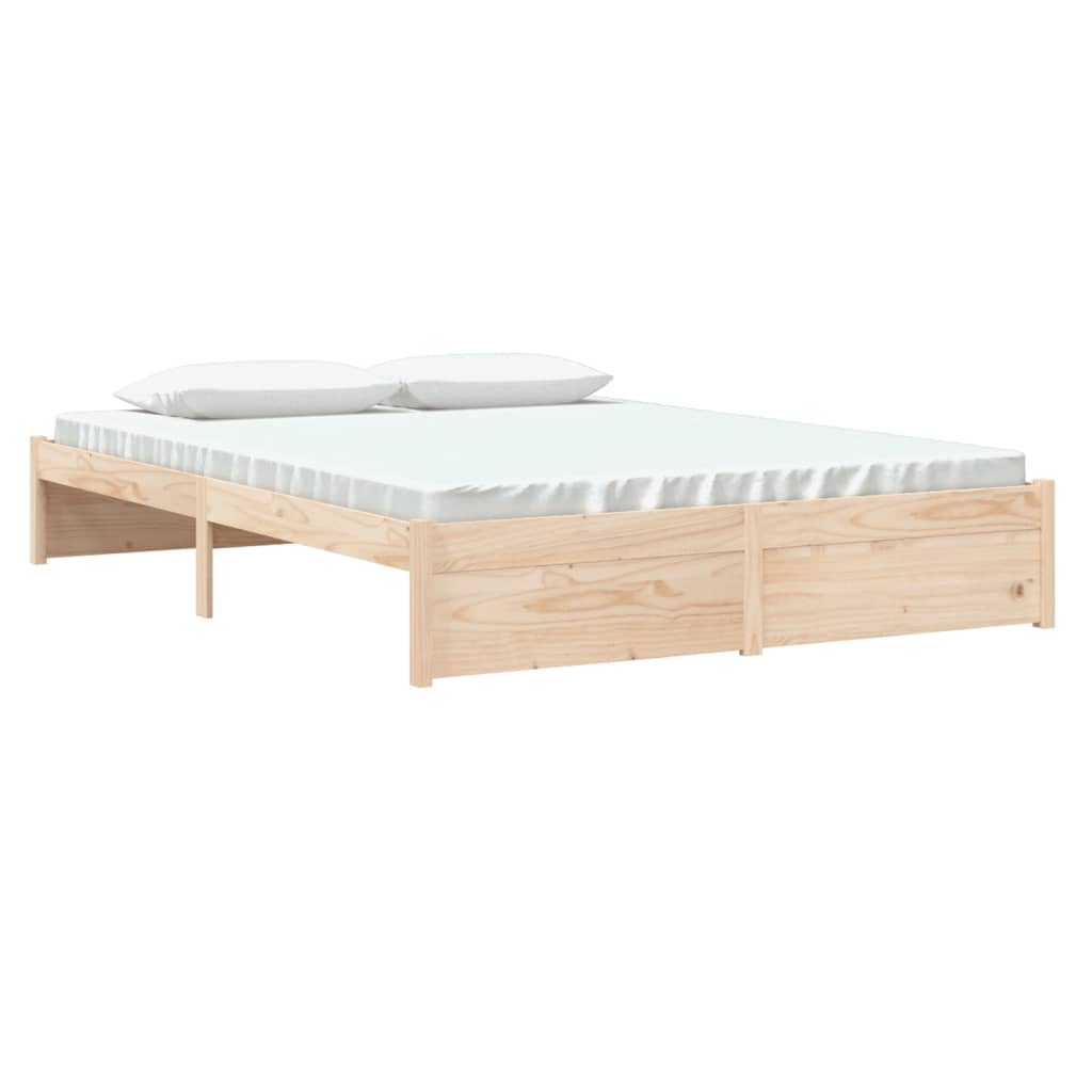 Cadre de lit sans matelas bois massif 160x200 cm - XIOS
