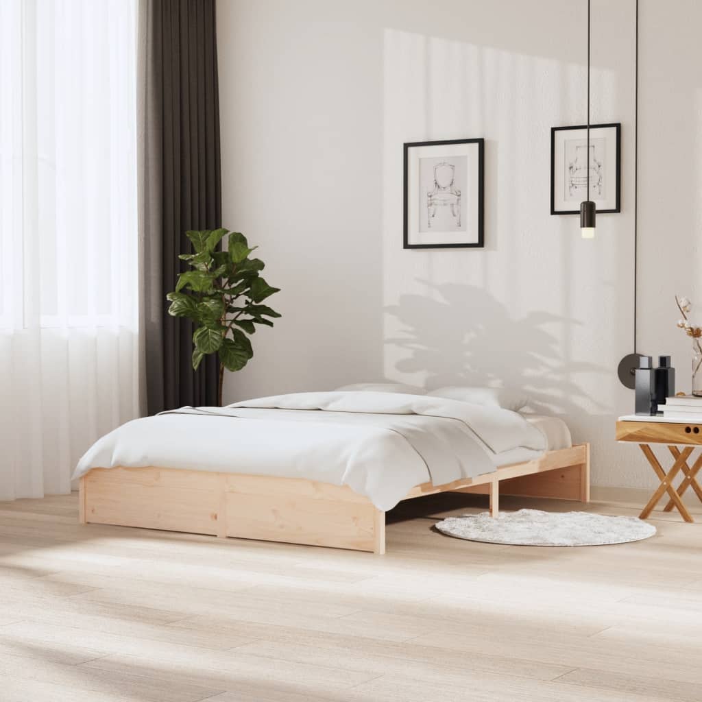 Cadre de lit sans matelas bois massif 160x200 cm - XIOS
