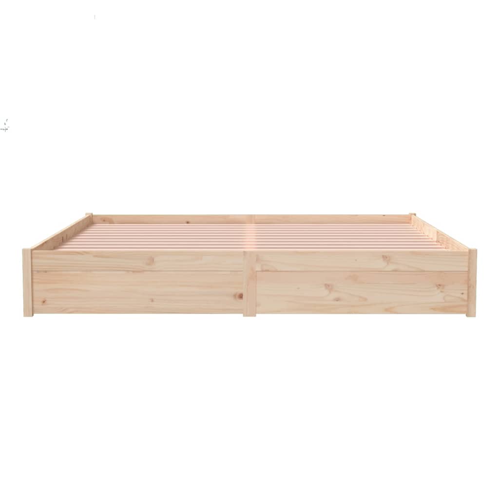 Cadre de lit sans matelas bois massif 200x200 cm - XIOS