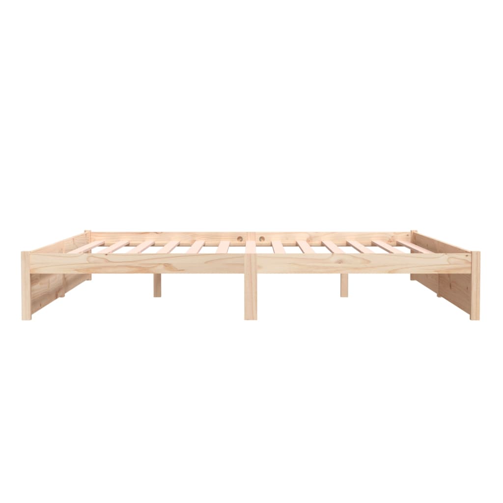 Cadre de lit sans matelas bois massif 200x200 cm - XIOS