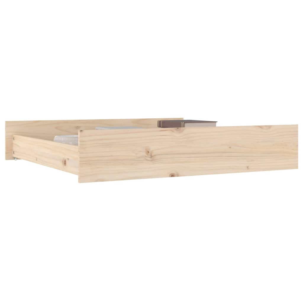 Tiroirs de lit 2 pcs bois de pin massif - XIOS