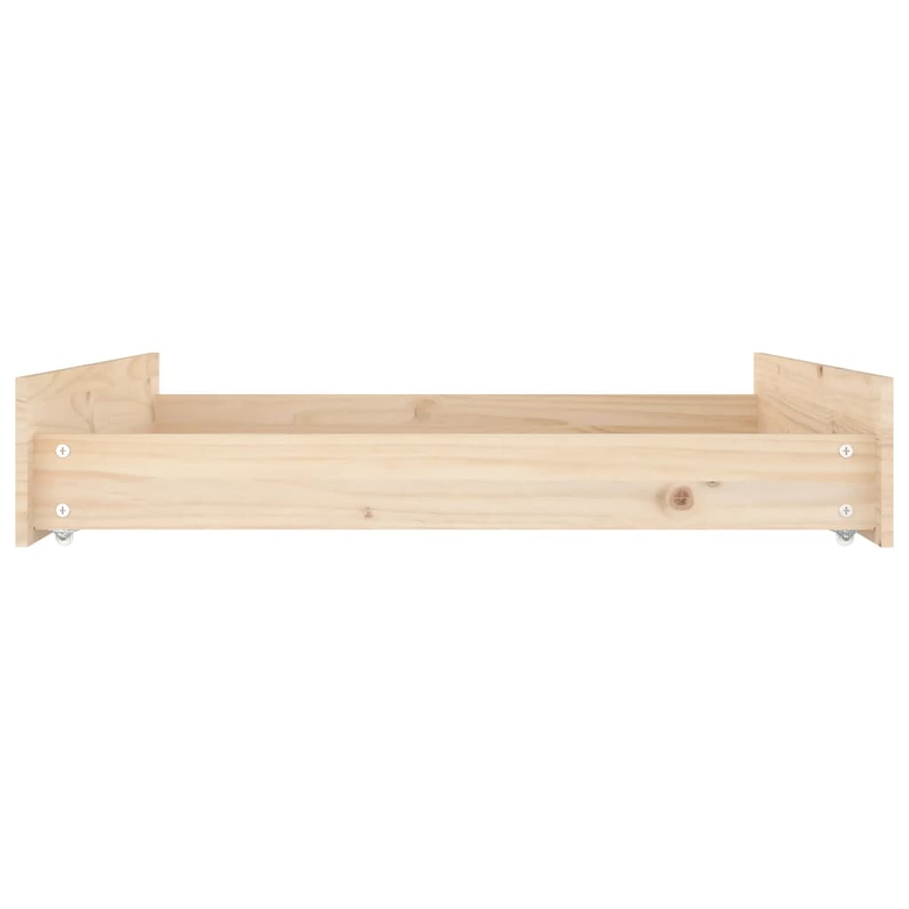 Tiroirs de lit 2 pcs bois de pin massif - XIOS