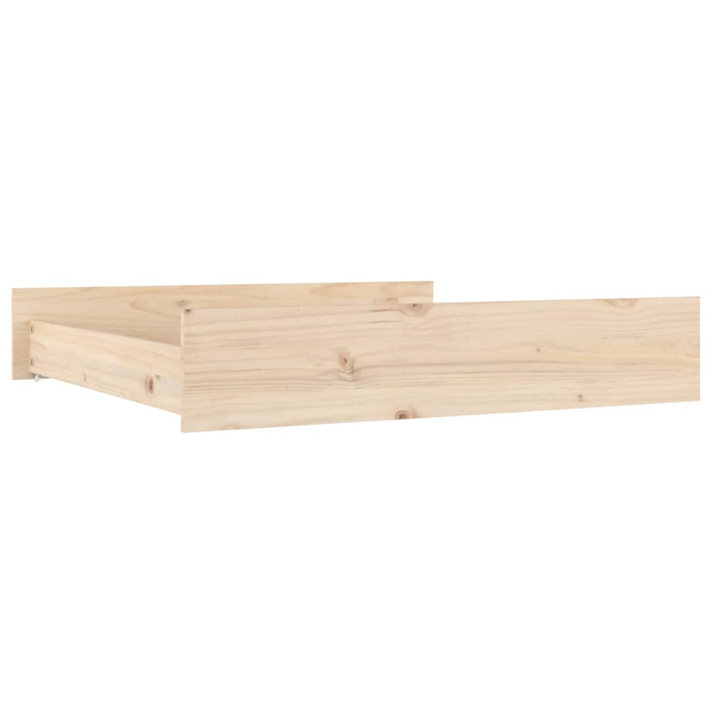 Tiroirs de lit 2 pcs bois de pin massif - XIOS