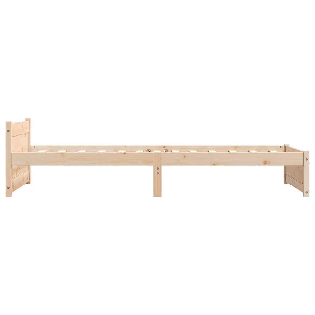 Cadre de lit sans matelas bois massif 90x190 cm - XIOS