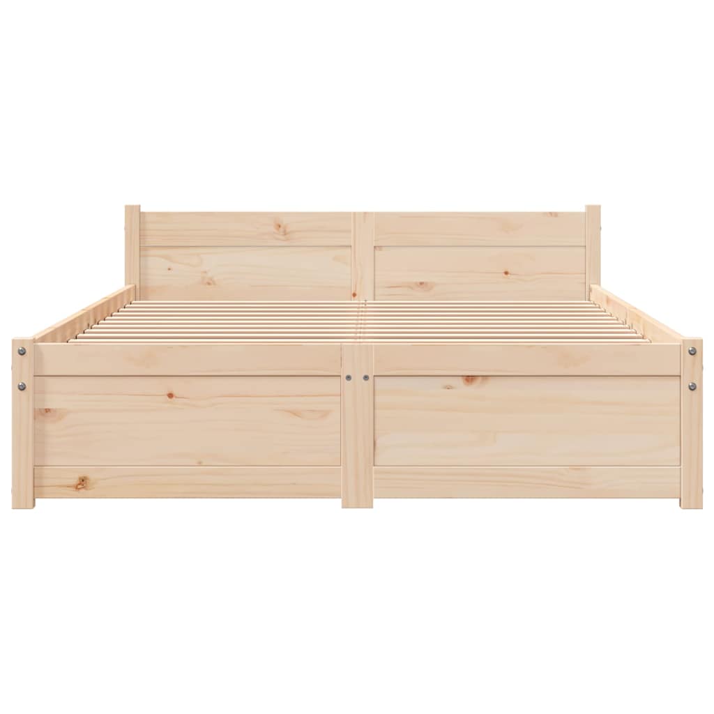 Cadre de lit sans matelas bois massif 120x200 cm - XIOS