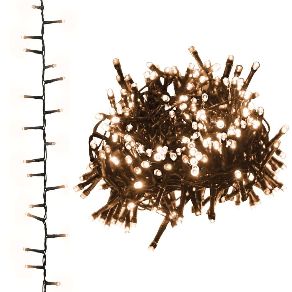 Guirlande à LED compacte avec 400 LED Blanc chaud 13 m PVC - XIOS