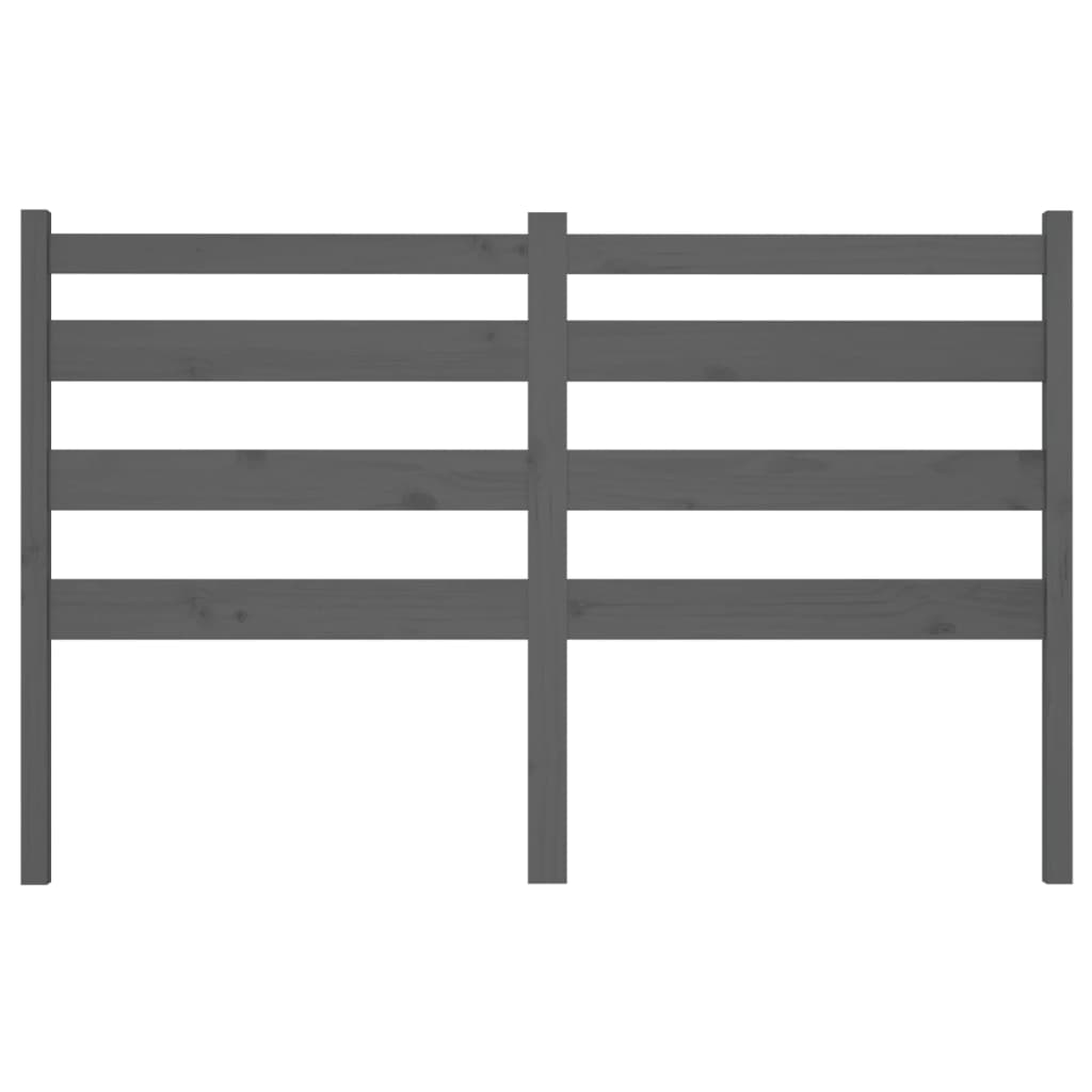 Tête de lit Gris 186x4x100 cm Bois massif de pin - XIOS
