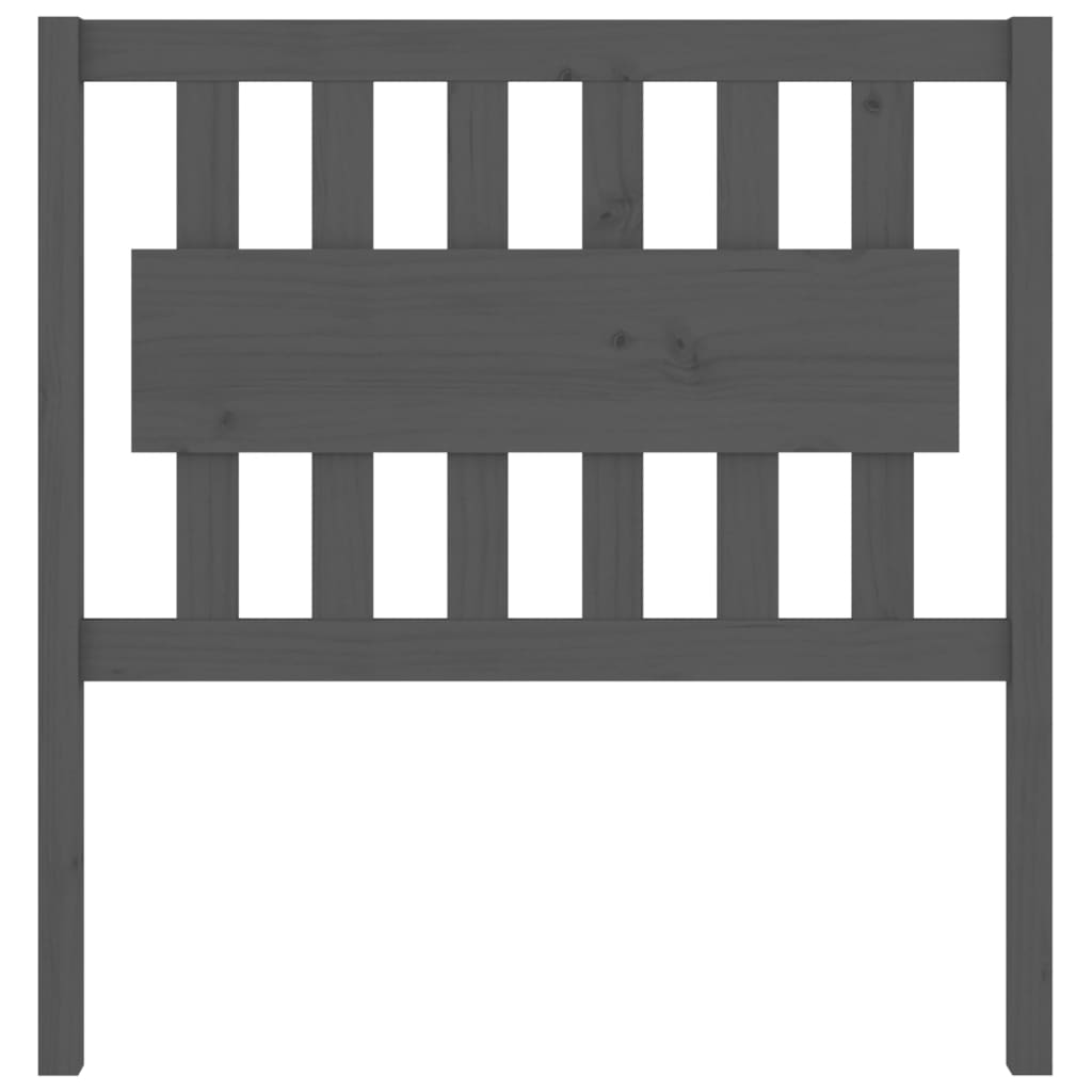 Tête de lit Gris 95,5x4x100 cm Bois massif de pin - XIOS