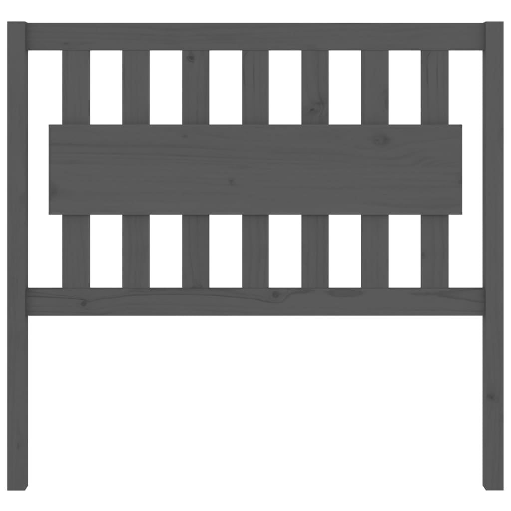 Tête de lit Gris 105,5x4x100 cm Bois massif de pin - XIOS