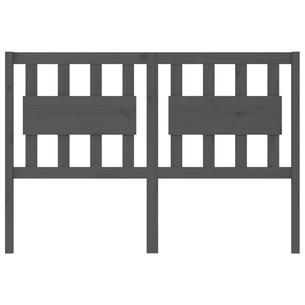 Tête de lit Gris 125,5x4x100 cm Bois massif de pin - XIOS