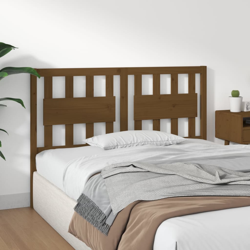 Tête de lit Marron miel 145,5x4x100 cm Bois massif de pin - XIOS