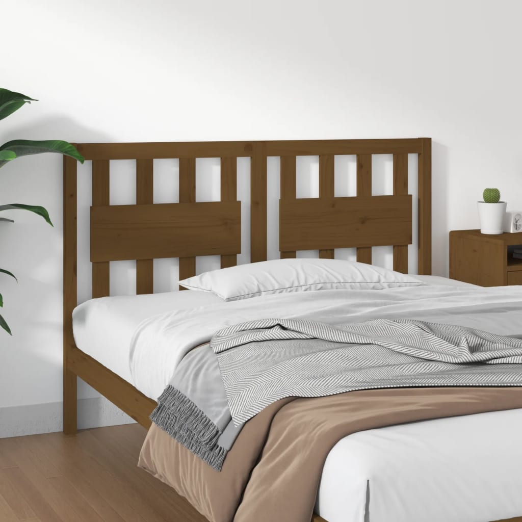 Tête de lit Marron miel 145,5x4x100 cm Bois massif de pin - XIOS