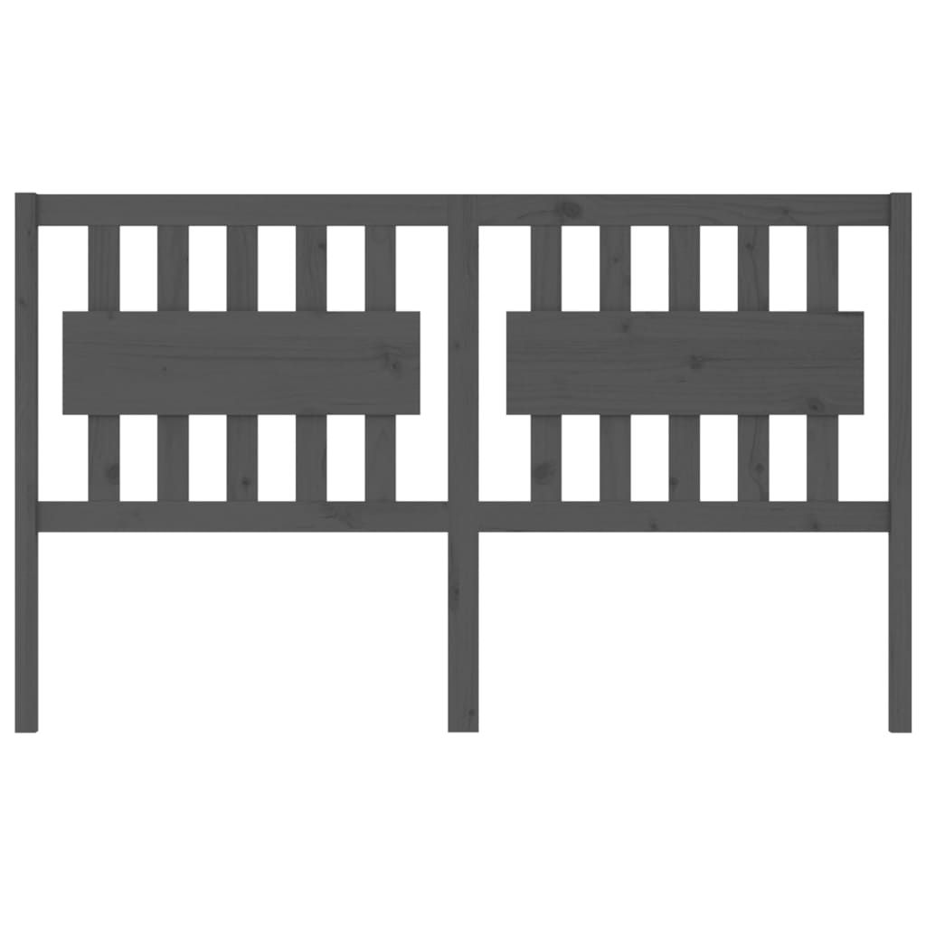 Tête de lit Gris 155,5x4x100 cm Bois massif de pin - XIOS